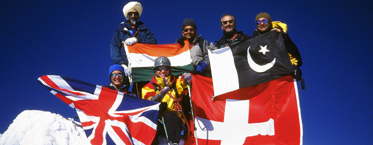 Indo-Pak Friendship Expedition in the Swiss Alps, supported by the UN - Ibex Expeditions